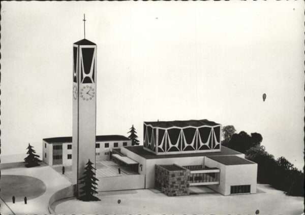 Colmar Haut Rhin Elsass Maquette du Centre Poroissol St. Leon