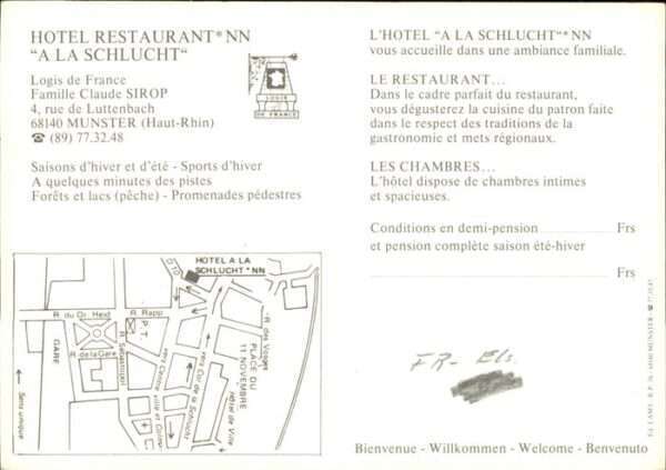 Muenster Haut Rhin Elsass Hotel A la Schlucht – Bild 2