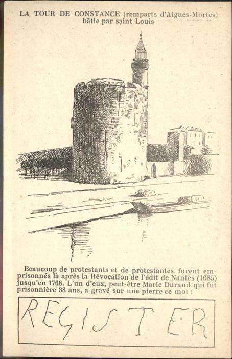 Aigues-Mortes Gard Tour de Constance