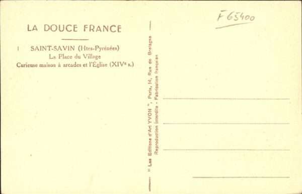 Saint-Savin Hautes-Pyrenees Place du Village – Bild 2