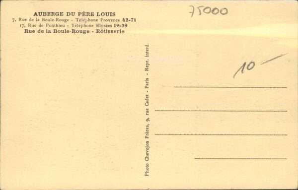 Paris Aubege du Père Louis – Bild 2