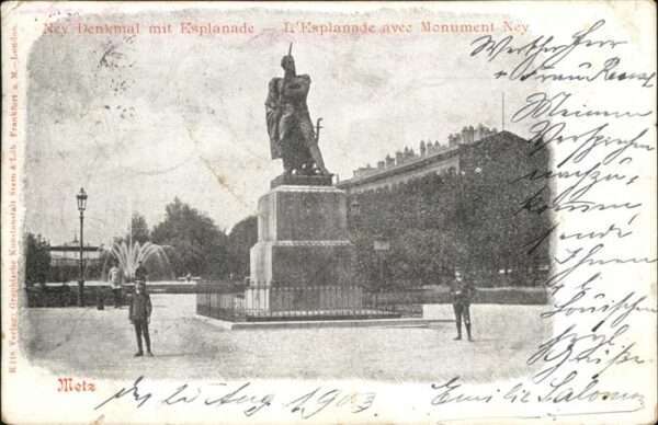 Metz  57 Moselle Ney-Denkmal Esplanade