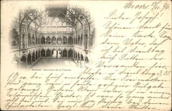 Anvers Antwerpen Interieur Bourse