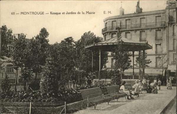 Montrouge Kiosque et Jardins de la Mairie