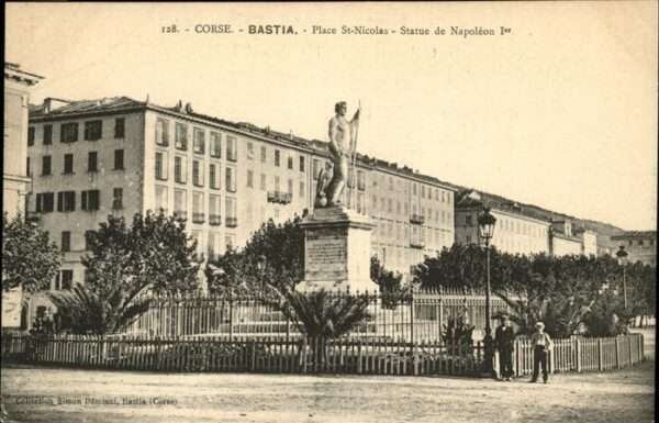 Bastia Place St Nicolas Statue Napoleon