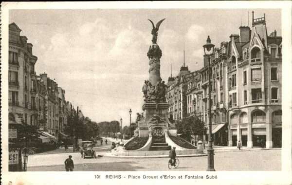 Reims Champagne Ardenne Place Drouet Erlon Fontaine Sube