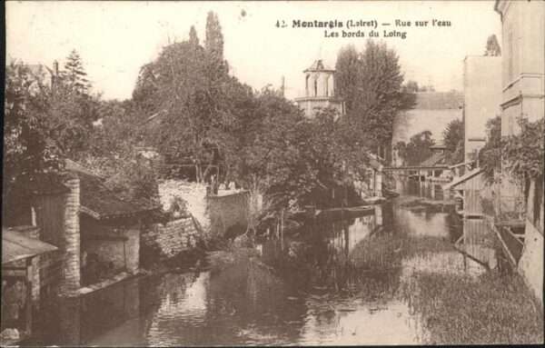 Montargis Loiret Rue sur leau