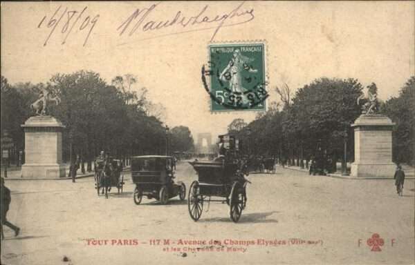 Paris Avenue Champs Elysees Kutsche