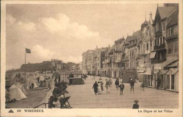 Wimereux Digue et les Villas