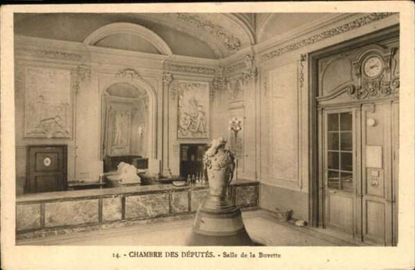 Paris 75 Chambre des Duputes Salle Buvette Palai