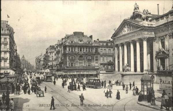 Bruxelles Bruessel la Bourse Boulevard Anspach