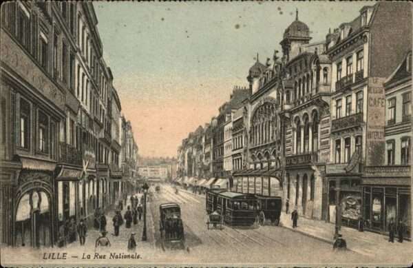 Lille Nord Rue Nationale Straßenbahn