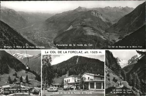 Col de la Forclaz Telesiege Panorama route du Col