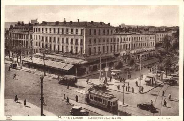 Toulouse Haute-Garonne Carrefour Jean-Jaures Straßenbahn