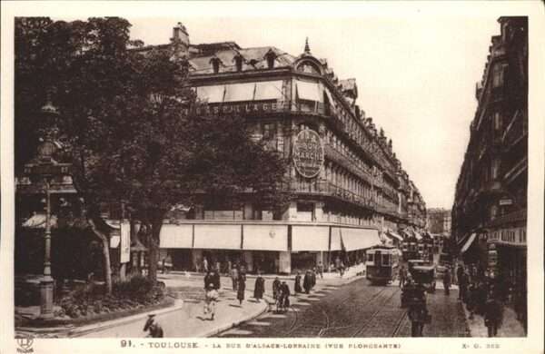 Toulouse Haute-Garonne Rue d_Alsace-Lorraine Straßenbahn