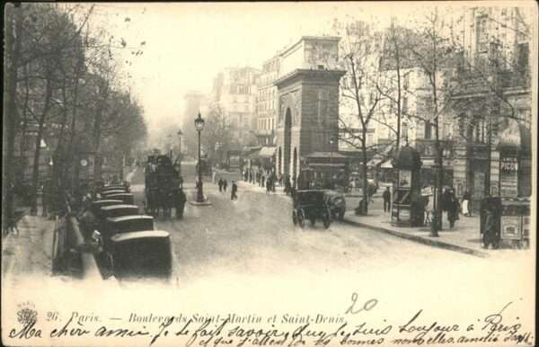 Paris Boulevards Saint Martin Saint Denis
