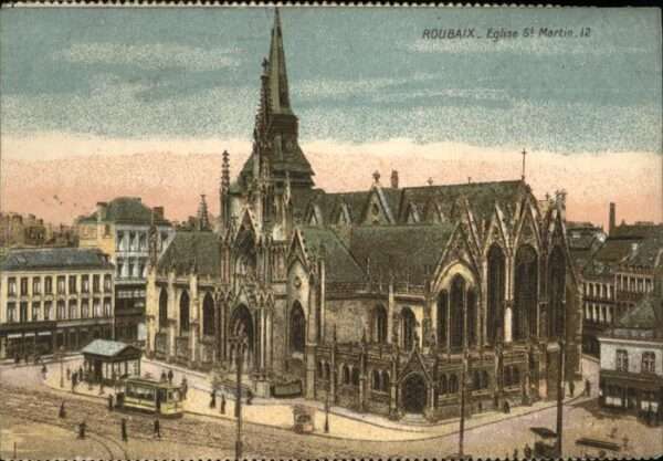 Roubaix Eglise St. Martin Straßenbahn