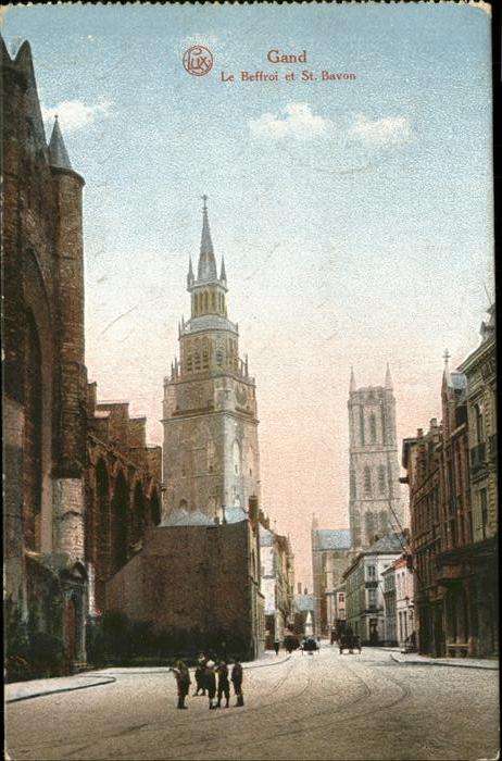 Gand Belgien Le Beffroi St. Bavon