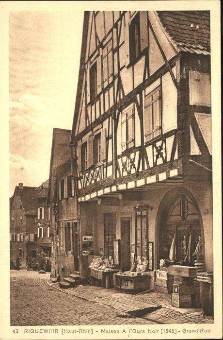 Riquewihr Maison a l'ours Noir Grand Rue
