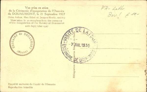 Douaumont Ceremonie d_inauguration de l'Ossuaire – Bild 2