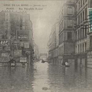 Paris Crue de la Seine Rue Theophile Roussel