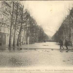 Paris Inondations Passerelle Boulevard Haussm