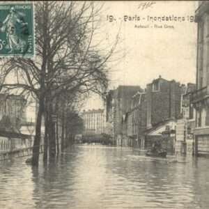 Paris Inondations 1910 rue Gros
