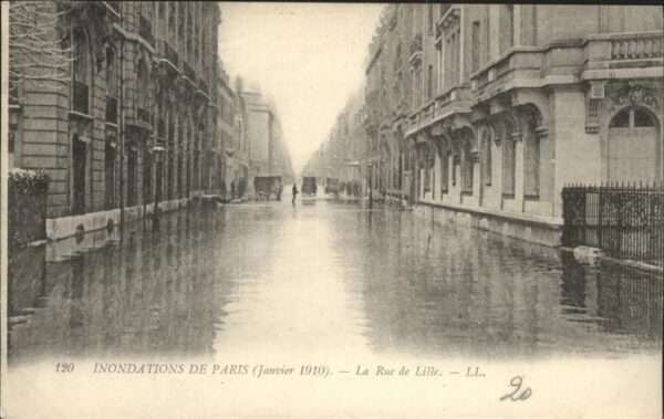 Paris Inondations la Rue de Lille