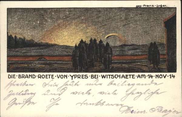 Ypern Ypres Brandröte