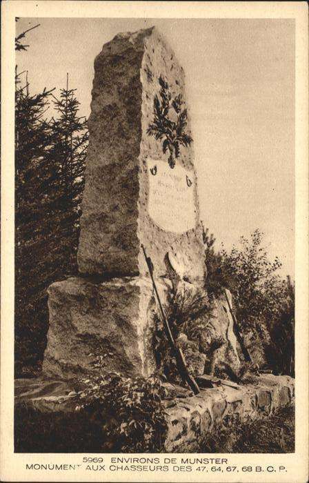 Muenster Haut Rhin Elsass Monument Aux Chasseurs