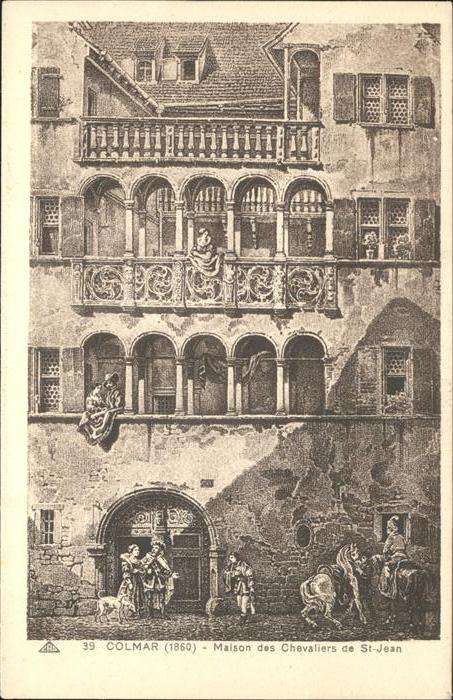 Colmar Haut Rhin Elsass Maison des Chevaliers St Jean Pferd