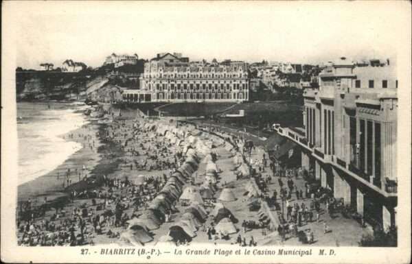 Biarritz Pyrenees Atlantiques Grande Plage Casino Municipal