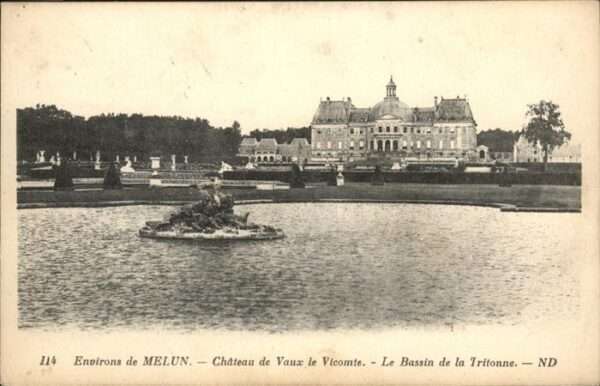 Melun Chateau Vaux Vicomte Bassin Tritonne