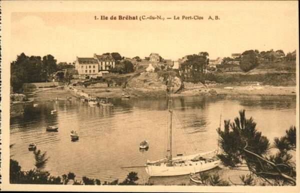 Ile-de-Brehat Port Clos Schiff