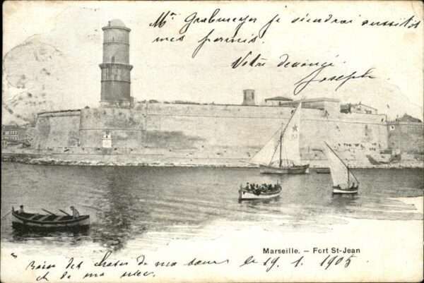 Marseille Bouches-du-Rhone Fort St Jean Schiff