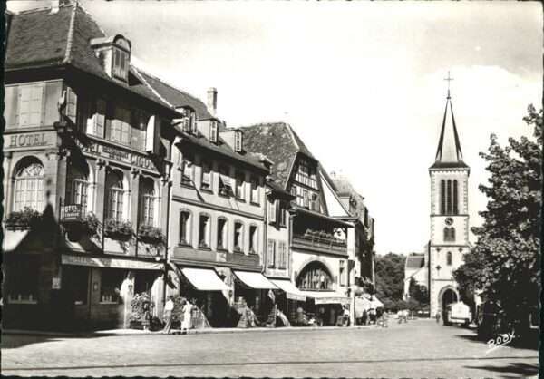 Muenster Haut Rhin Elsass Place Marche Eglise St Leger