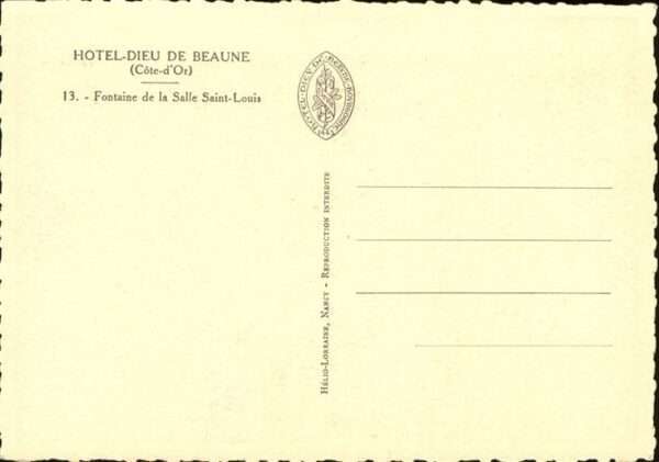 Beaune Fontaine Salle Saint Louise – Bild 2