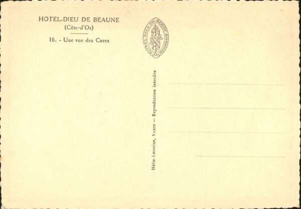 Beaune Hotel Dieu Caves – Bild 2