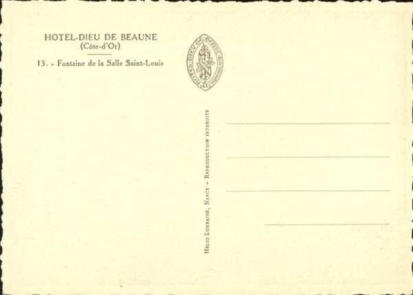 Beaune Hotel Dieu Fontaine Salle Saint Louis – Bild 2