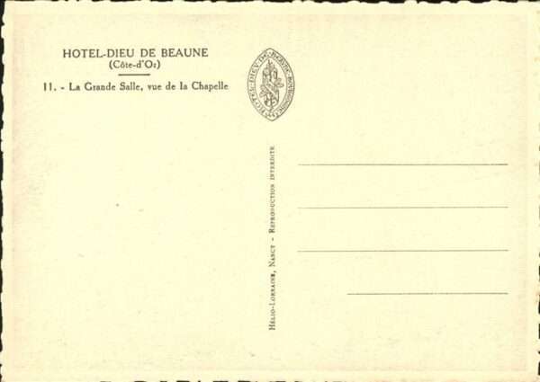 Beaune Hotel Dieu Grande Salle Chapelle – Bild 2