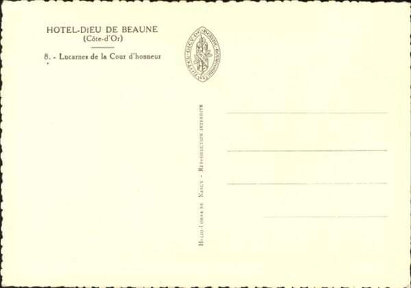 Beaune Hotel Dieu Lucarnes Cour honneur – Bild 2