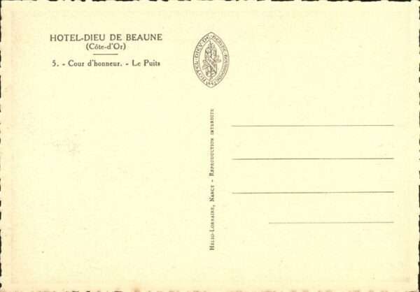 Beaune Hotel Dieu Cour honneur Puits – Bild 2