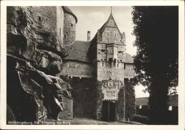 Hohkoenigsburg Haut-Koenigsbourg Eingang zur Brug