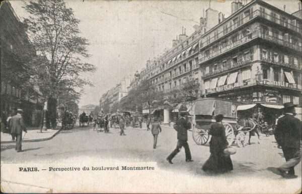Paris Boulevard Montmartre Kutsche