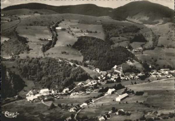 Le Bonhomme Haut Rhin Elsass Fliegeraufnahme