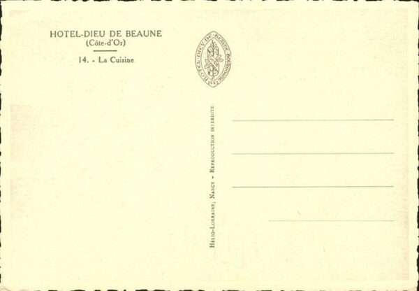 Beaune Hotel Dieu Cuisine – Bild 2