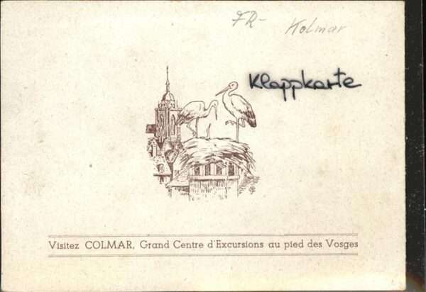Colmar Haut Rhin Elsass Klappkarte – Bild 2