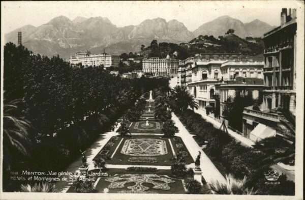 Menton Alpes Maritimes Jardins Hotels Montagnes