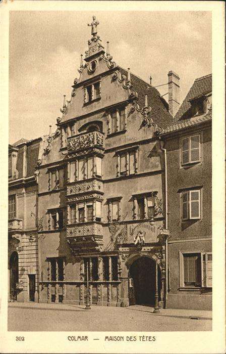 Colmar Haut Rhin Elsass Maison des Tetes