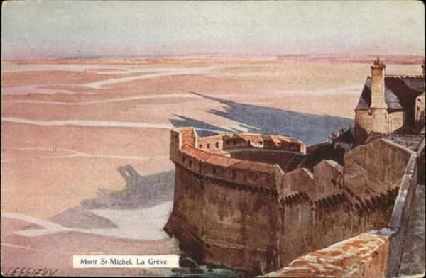 Mont-Saint-Michel La Greve Künstlerkarte